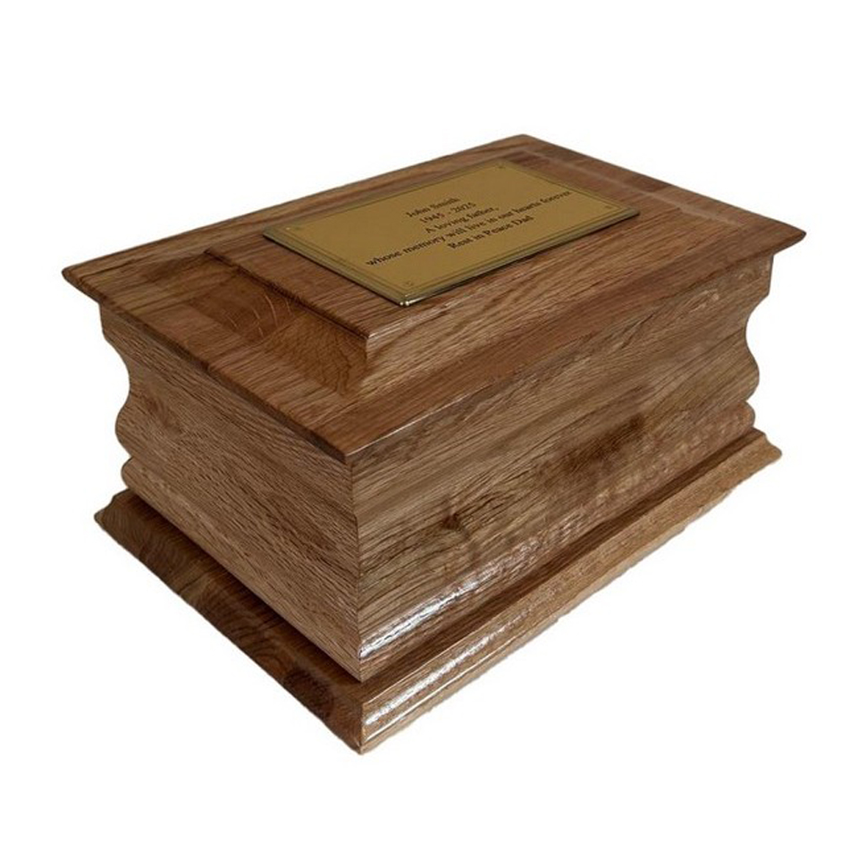 Welland Solid Mahogany Double Adult Ashes Casket - Image 13