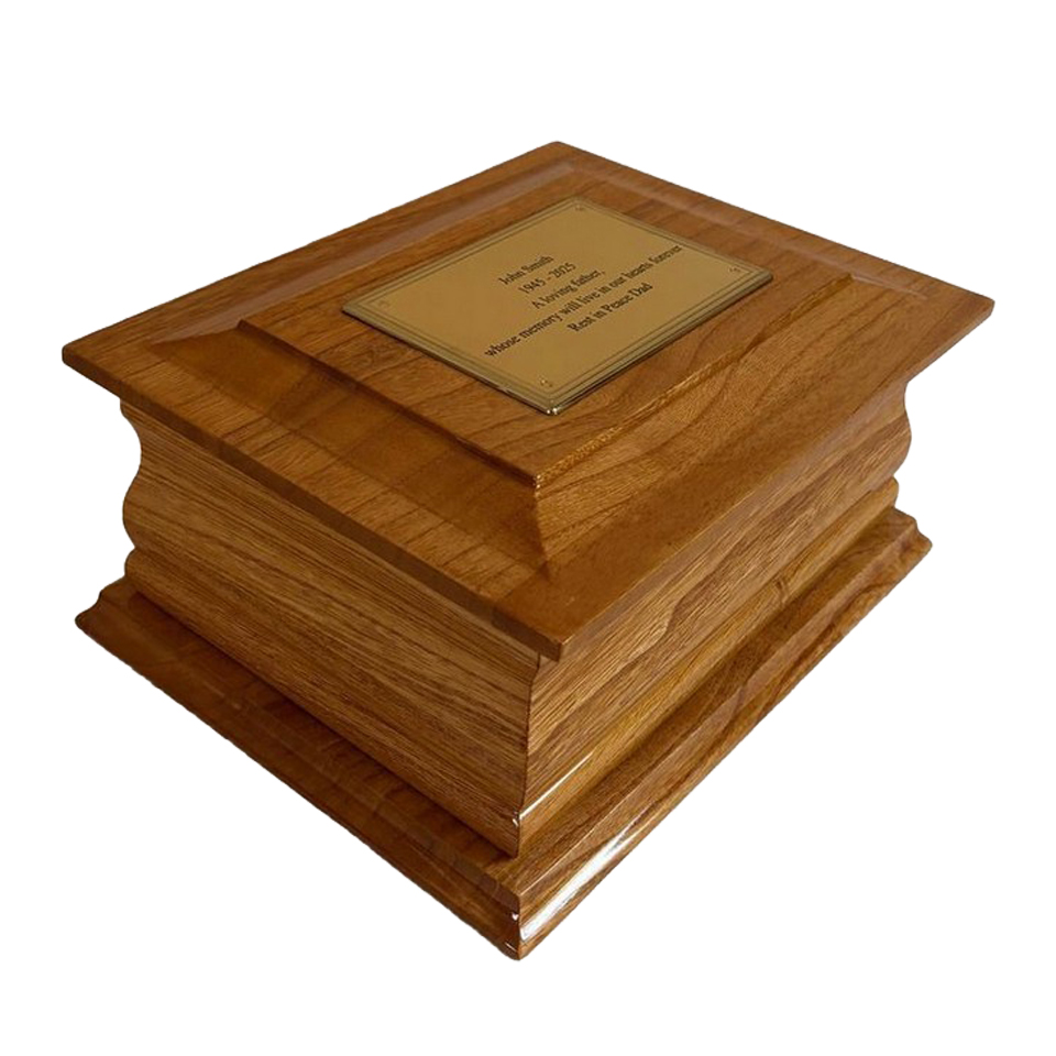 Welland Oak Wooden Ashes Casket