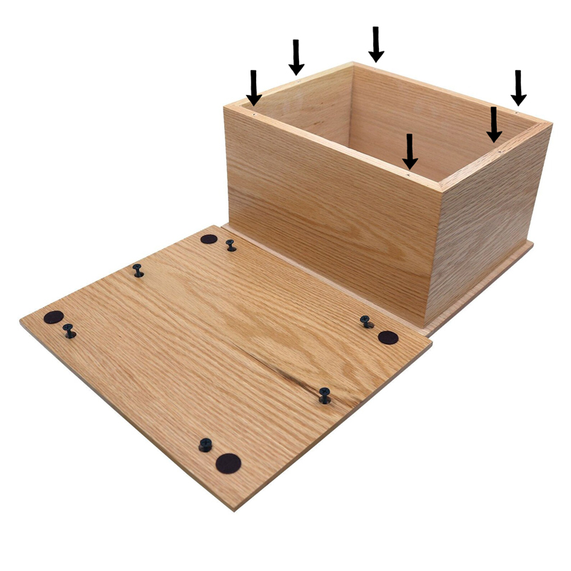 Welland Oak Wooden Ashes Casket - Image 6