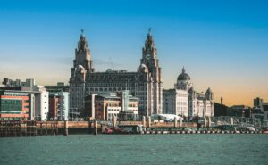 An image of Liverpool's famous Liver Buildings.