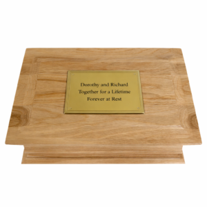Welland Solid Oak Double Adult Ashes Casket