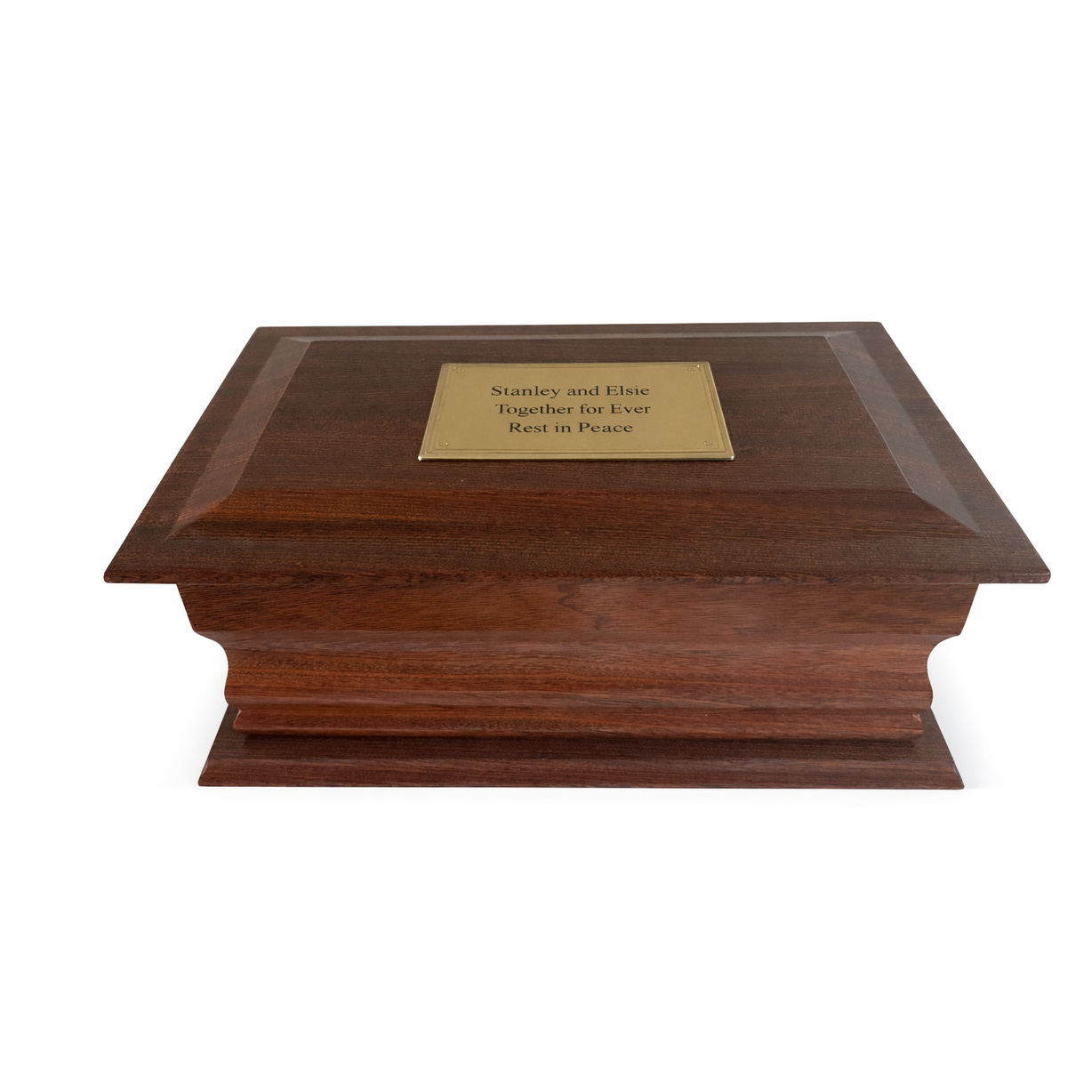 Welland Solid Mahogany Double Adult Ashes Casket